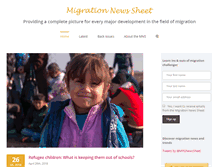 Tablet Screenshot of migrationnewssheet.eu